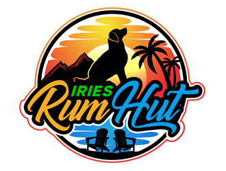 Iries Rum Hut logo design by DreamLogoDesign