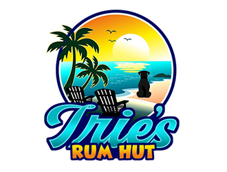 Iries Rum Hut logo design by Optimus