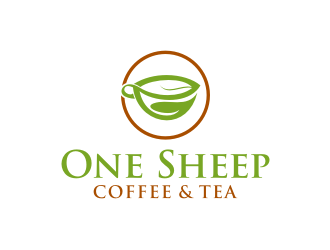 One Sheep Coffee & Tea logo design by mbamboex
