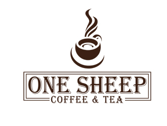 One Sheep Coffee & Tea logo design by nikkl