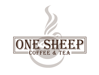 One Sheep Coffee & Tea logo design by nikkl