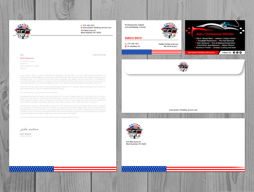 Empire Detailing Service  logo design by Boomstudioz