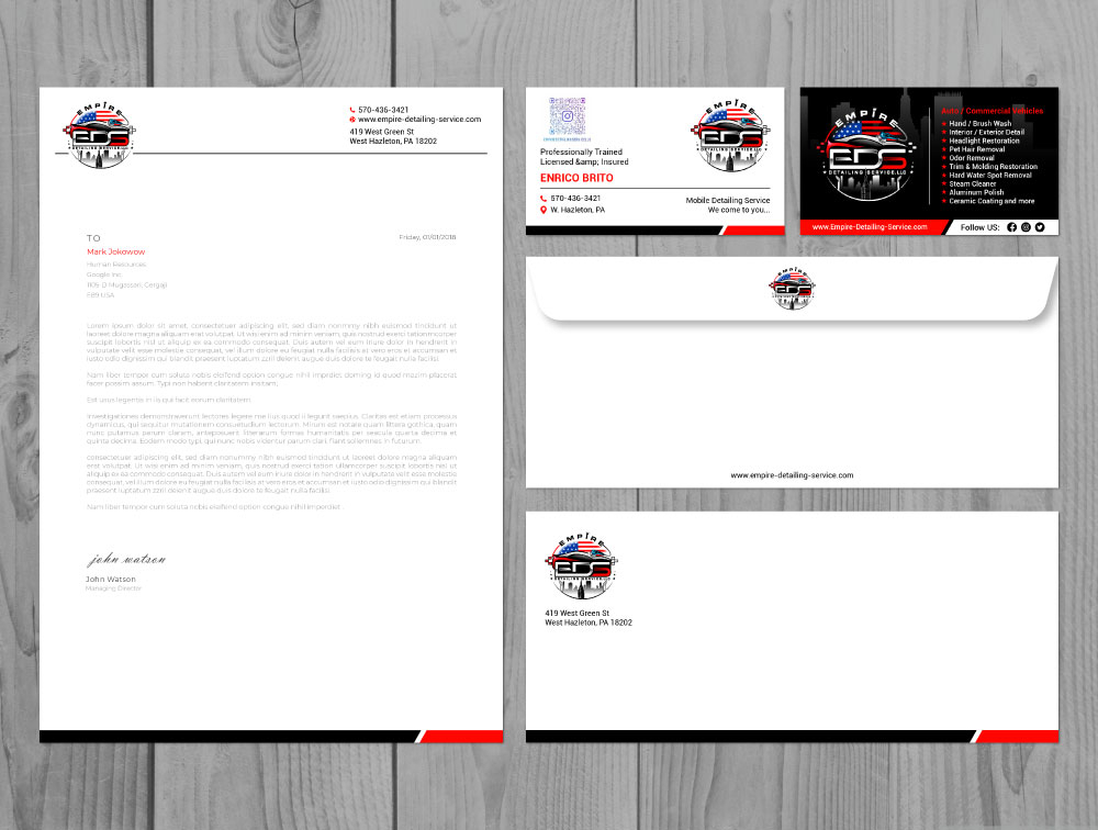 Empire Detailing Service  logo design by Boomstudioz