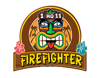 firefighter logo design by PrimalGraphics