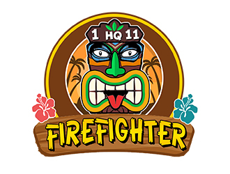 firefighter logo design by PrimalGraphics