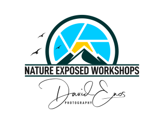 Nature Exposed Workshops - David Enos Photography logo design by ekitessar