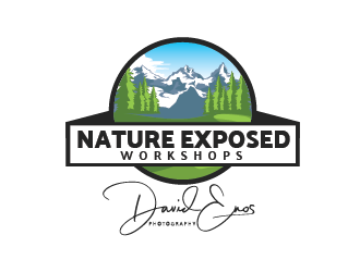 Nature Exposed Workshops - David Enos Photography logo design by Bl_lue