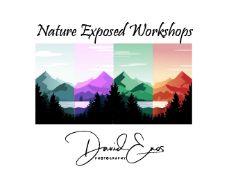 Nature Exposed Workshops - David Enos Photography logo design by Sofia Shakir