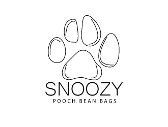Snoozy Pooch Bean Bags logo design by Suvendu