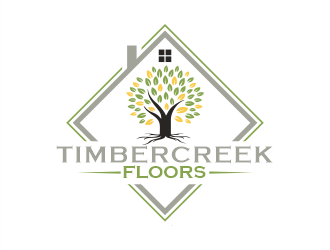 Timbercreek Floors logo design by Gwerth