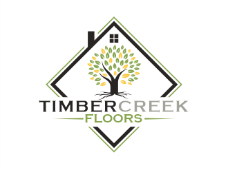 Timbercreek Floors logo design by Gwerth