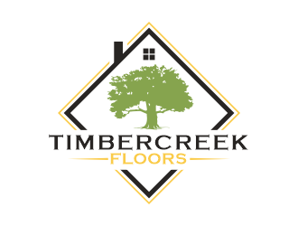 Timbercreek Floors logo design by Gwerth