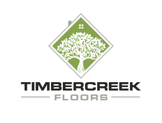 Timbercreek Floors logo design by BeDesign
