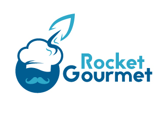 Rocket Gourmet logo design by alxmihalcea