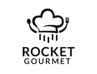 Rocket Gourmet logo design by Webphixo