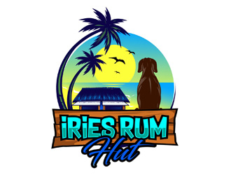 Iries Rum Hut logo design by DreamLogoDesign