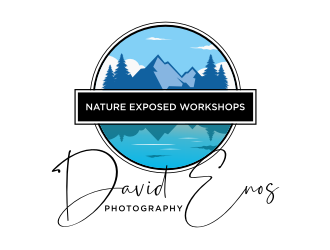 Nature Exposed Workshops - David Enos Photography logo design by xorn