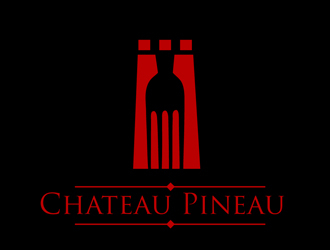Chateau Pineau logo design by DreamLogoDesign