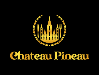 Chateau Pineau logo design by cikiyunn