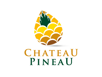 Chateau Pineau logo design by alxmihalcea