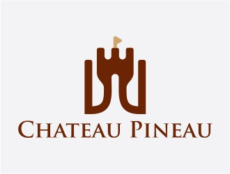 Chateau Pineau logo design by Alfatih05