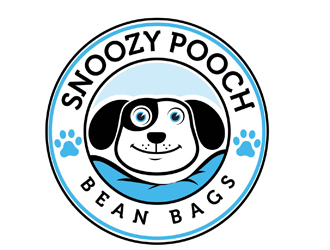 Snoozy Pooch Bean Bags logo design by DreamLogoDesign