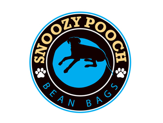 Snoozy Pooch Bean Bags logo design by DreamLogoDesign