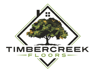 Timbercreek Floors logo design by DreamLogoDesign