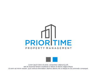 Prioritime Property Management logo design by bebekkwek