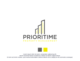 Prioritime Property Management logo design by bebekkwek