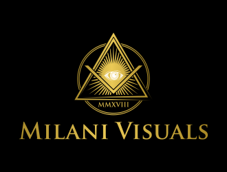 Milani Visuals logo design by Purwoko21