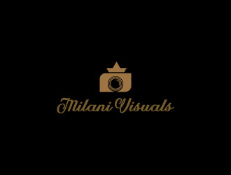 Milani Visuals logo design by aryamaity