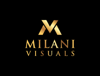 Milani Visuals logo design by kaylee