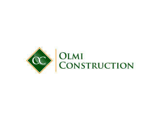 Olmi Construction  logo design by GassPoll