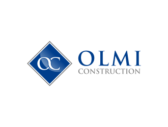 Olmi Construction  logo design by GassPoll
