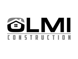 Olmi Construction  logo design by MAXR