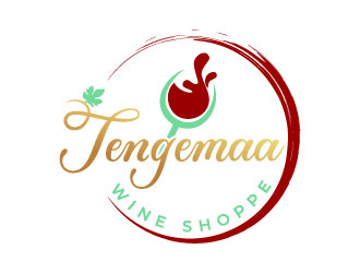 Tengemaa Wine Shoppe logo design by MonkDesign