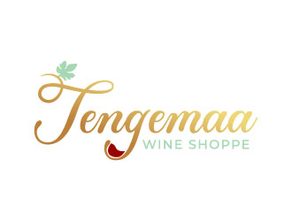 Tengemaa Wine Shoppe logo design by MonkDesign