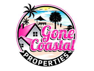 Gone Coastal Properties logo design by LucidSketch