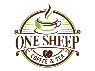 One Sheep Coffee & Tea logo design by jaize