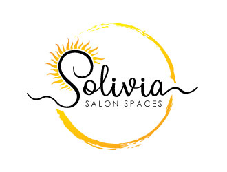 Solivia Salon Spaces logo design by REDCROW