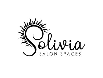Solivia Salon Spaces logo design by REDCROW