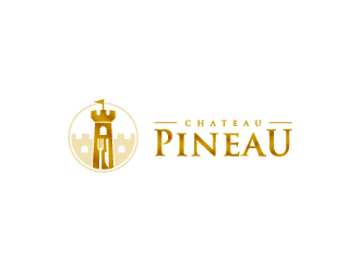 Chateau Pineau logo design by josephope