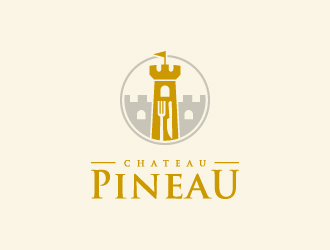 Chateau Pineau logo design by josephope