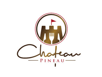 Chateau Pineau logo design by REDCROW
