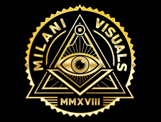 Milani Visuals logo design by DreamLogoDesign