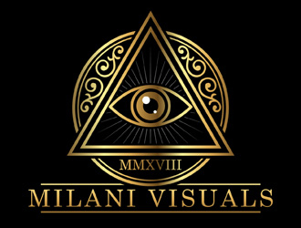 Milani Visuals logo design by DreamLogoDesign