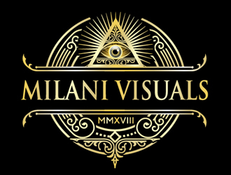 Milani Visuals logo design by Roma