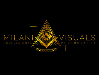 Milani Visuals logo design by DreamLogoDesign