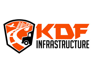 KDF Infrastructure logo design by DreamLogoDesign